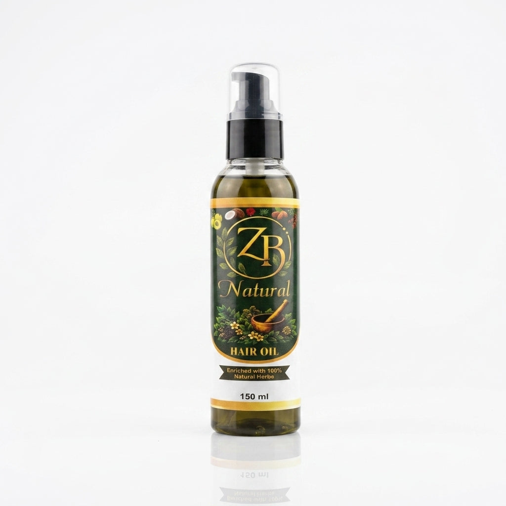 ZBNatural Hair Oil™ 100% Organic | 20+ Herbs & Botanical Oils | Hair Growth, Anti Hair Fall & Damage Repair Oil